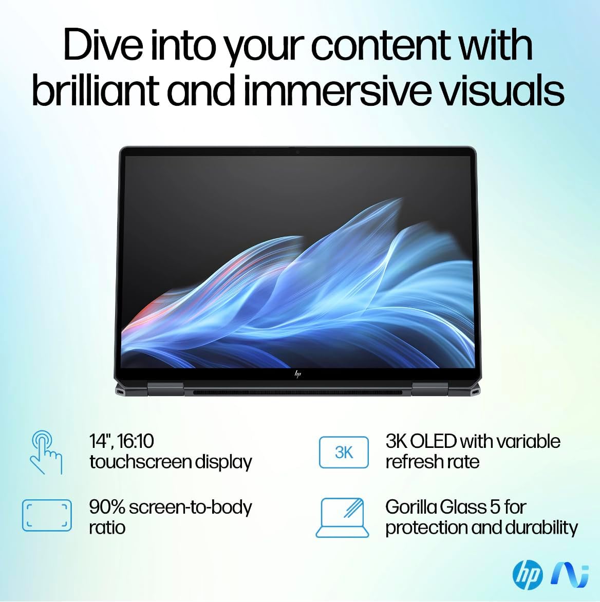 HP OmniBook Ultra Flip (Next Gen Spectre X360) 2-in-1 Laptop 14' Touchscreen OLED 3K Display (Intel Ultra 7-256V, 16GB LPDDR5X, 2TB PCIe SSD, Backlit KB, Fingerprint, 2 Thunderbolt 4, WiFi 7, Win11P)