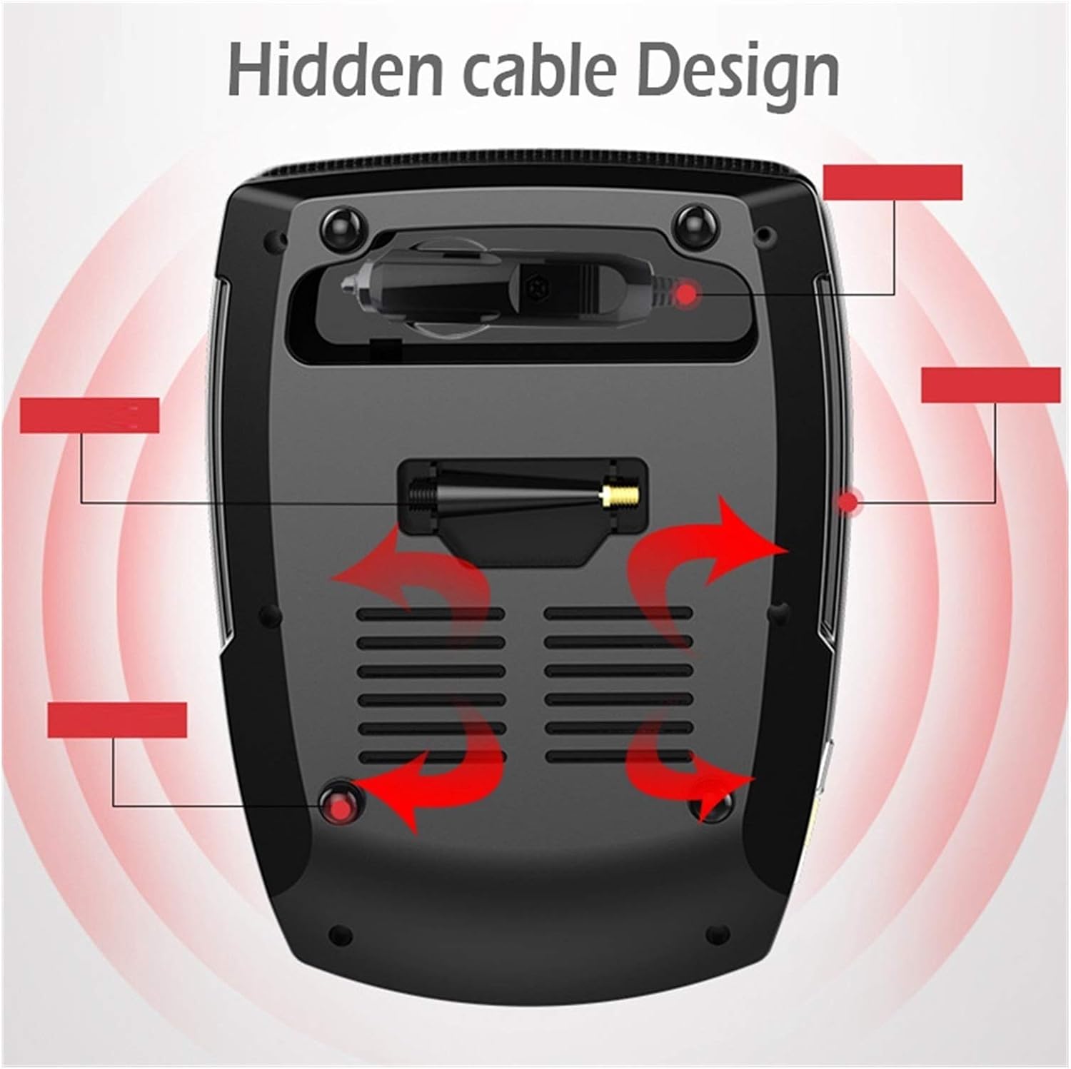 Air Compressor Tire inflator DC 12V Portable Car Tire Pump w/ Emergency LED Light Long Power Cord Auto Shut Off Electric Air Pump for Car Tires Bicycle and Other Inflatables