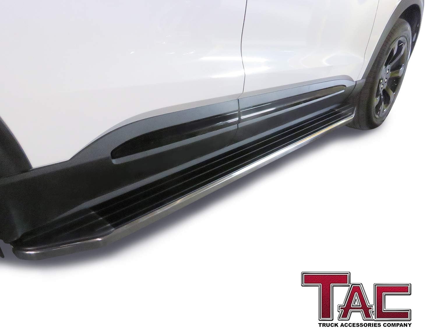 TAC Side Steps Fit 2020-2025 Ford Explorer SUV 5.5' Aluminum Black Side Bars Step Rails Nerf Bars Running Boards Off Road Automotive Exterior Accessories (2 Pieces Running Boards)