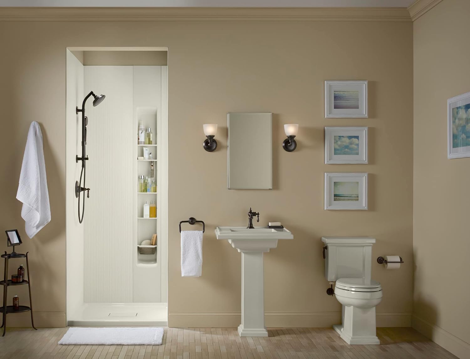 KOHLER 45906-AF HydroRail-S Shower Column, Vibrant French Gold