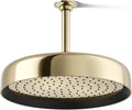 Kohler 26291-G-AF Statement® Round 12' single-function rainhead, 1.75 gpm, Vibrant French Gold