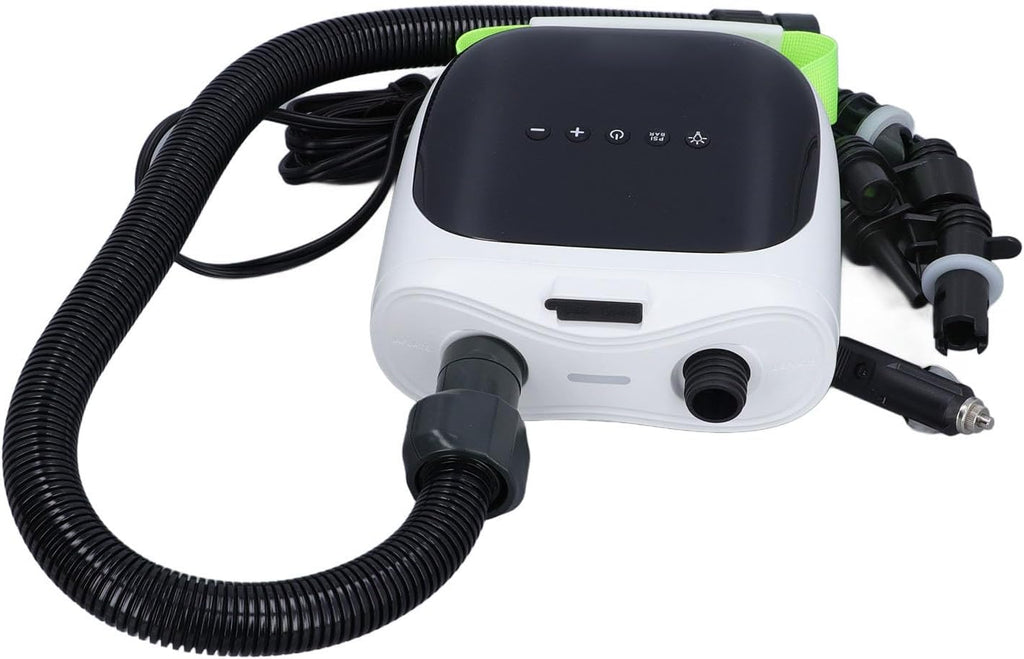 Rechargeable Paddle Board Pump Electric Air Pump Smart Pressure System Segmented Inflation for Inflatable Tent Boat Kayak ABS Material 4000mAh Battery