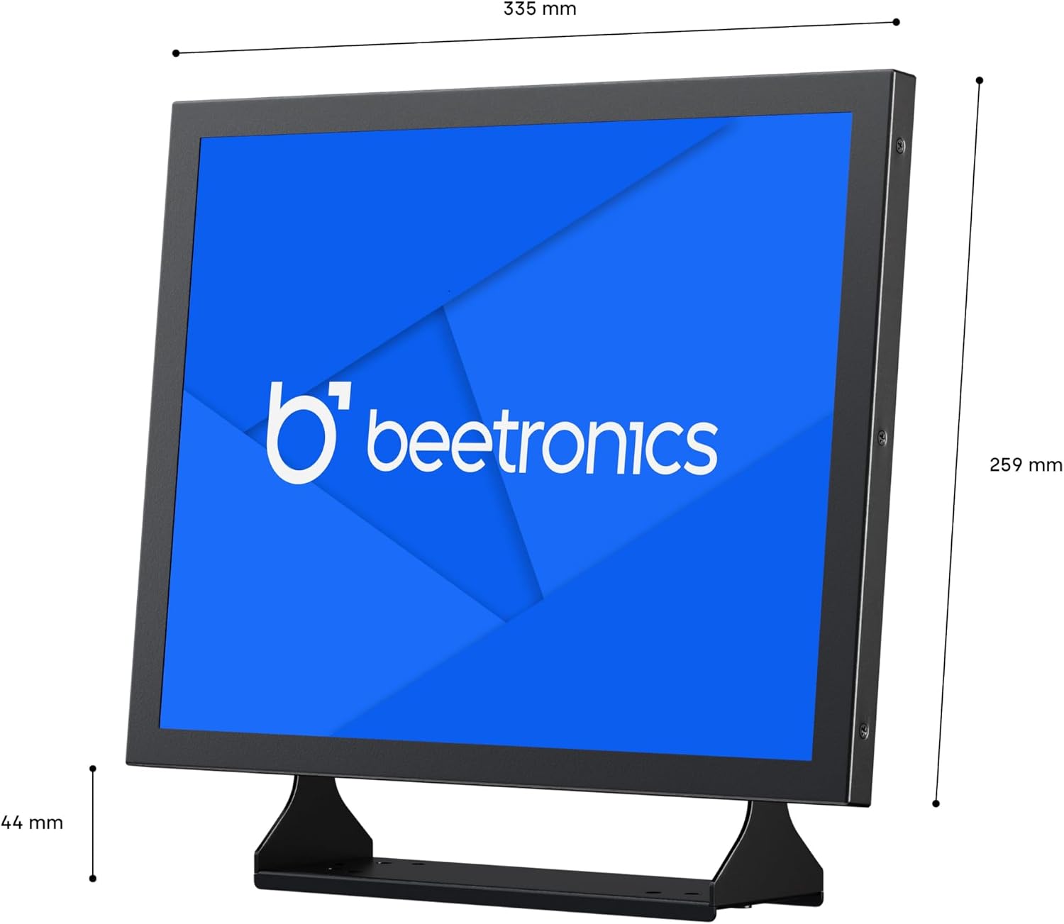 Beetronics 15-Inch Full HD IPS Monitor - Professional Industrial-Grade Display | HDMI, VGA, BNC, RCA Inputs | Durable Metal Housing, Matte Screen, 4:3 Aspect Ratio, Wide Viewing Angle - 15VG7M