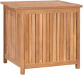 Solid Wood Outdoor Storage Bench,Solid Teak Wood Garden Deck Box Patio Storage Box with Liftable Top Outdoor Wooden Storage Container for Patio,Backyard,Poolside, 23.6'x19.7'x22.8'