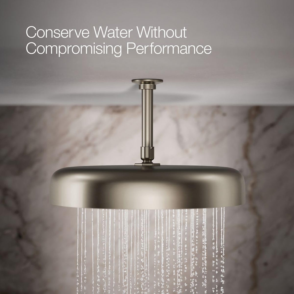 Kohler 26292-BN Statement® Round 14' single-function rainhead, 2.5 gpm, Vibrant Brushed Nickel