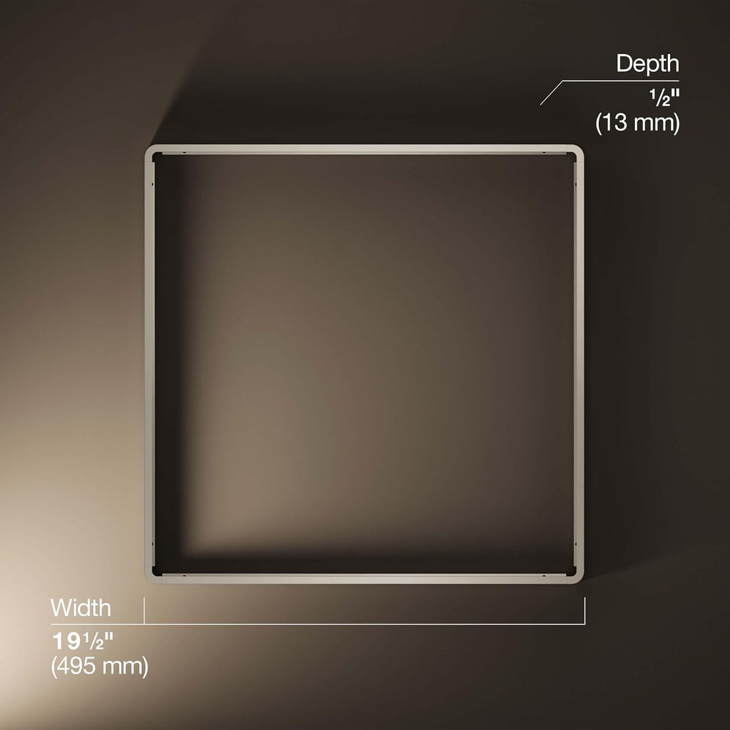 KOHLER Real Rain Overhead Panel Trim for Real Rain Panel K-31110, K-31111-BN, Brushed Nickel
