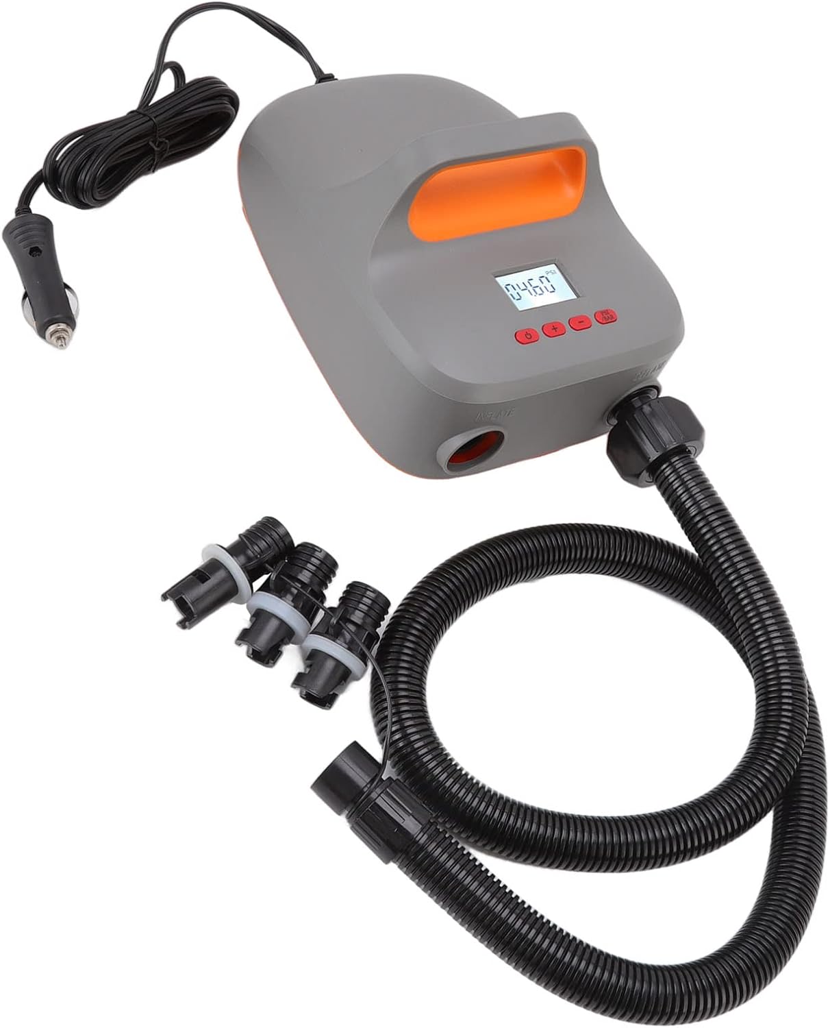 High Pressure Air Pump Electric Portable 20PSI Fast Inflation Deflation for Paddle Boards Inflatable Tents Rubber Boats ABS Material 24x18x14cm