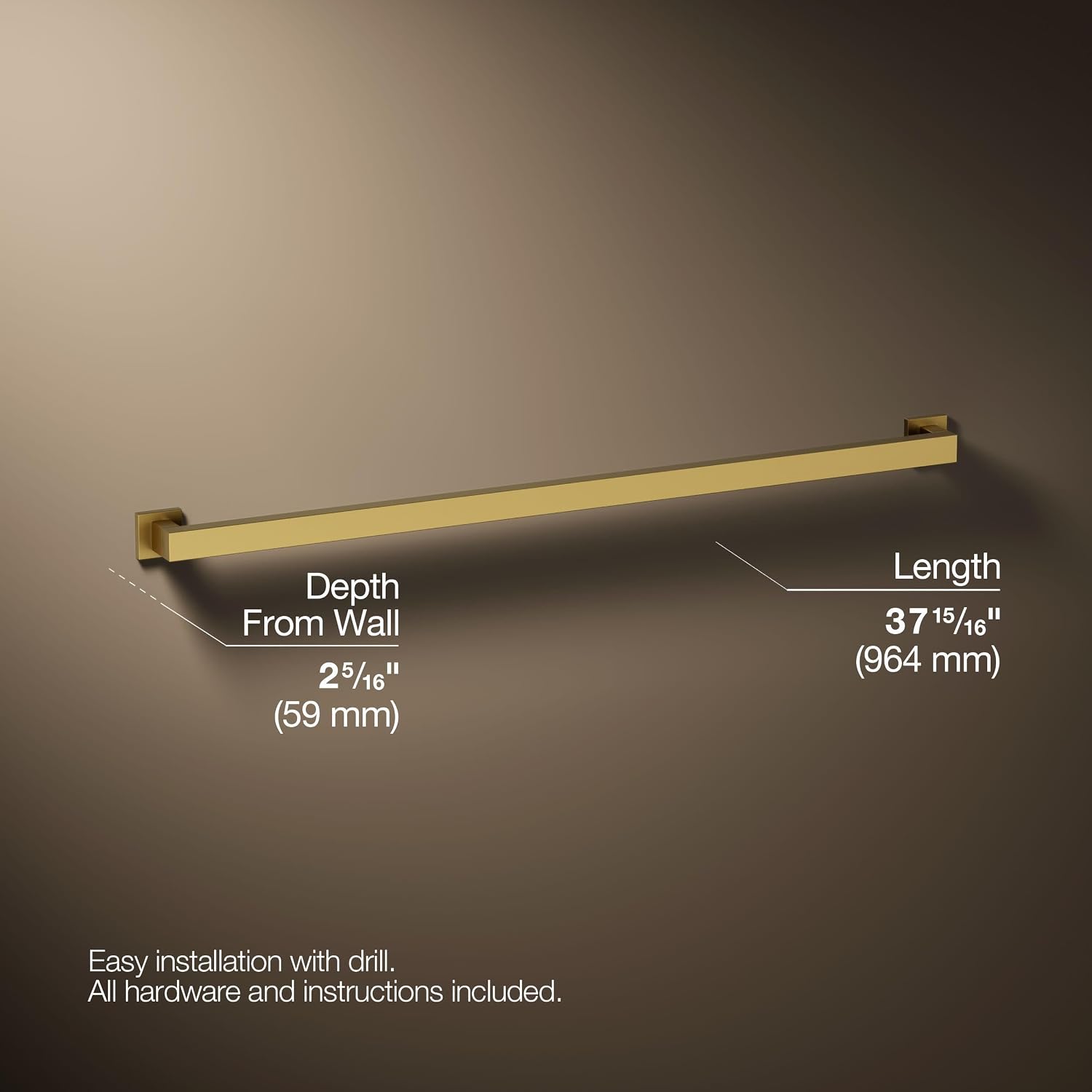 KOHLER SQUARE 36 GRAB BAR