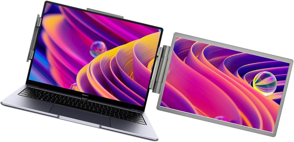 14inch Portable External Monitor 1920x1080 Resolution USB C HDTV Connectivities Adjustable Stand for Laptop Screen Exten