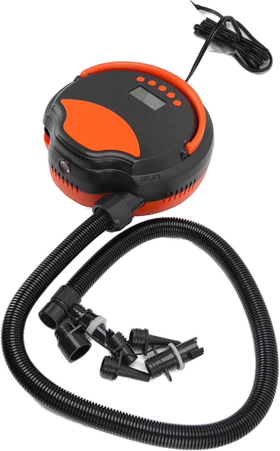 12V Vehicle Electric Air Pump, High Pressure Inflator for Paddle Board Surfboard Rubber Boat - Preset Pressure with Auto Stop, LED Display and Light, Portable for Outdoor Use