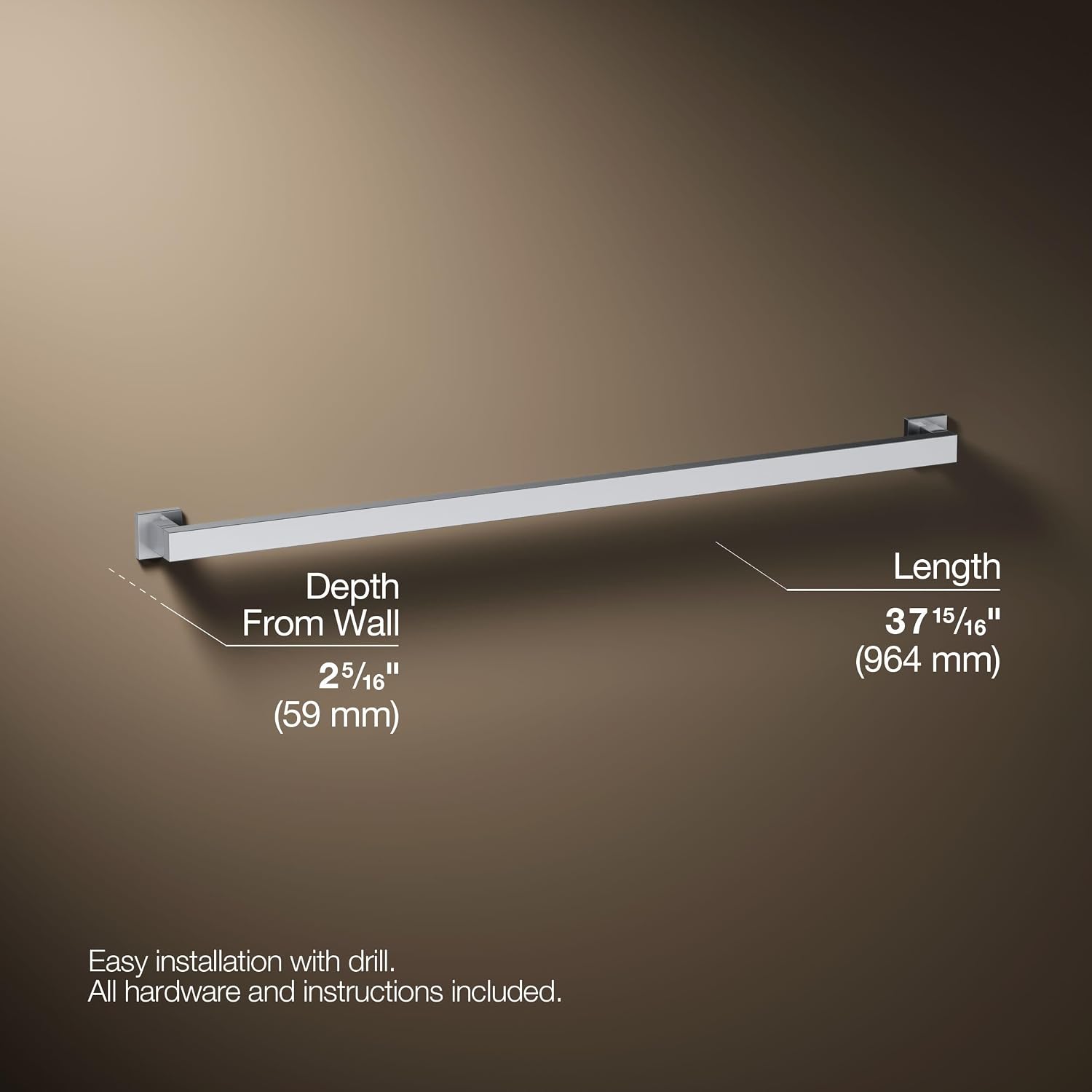 KOHLER SQUARE 36 GRAB BAR