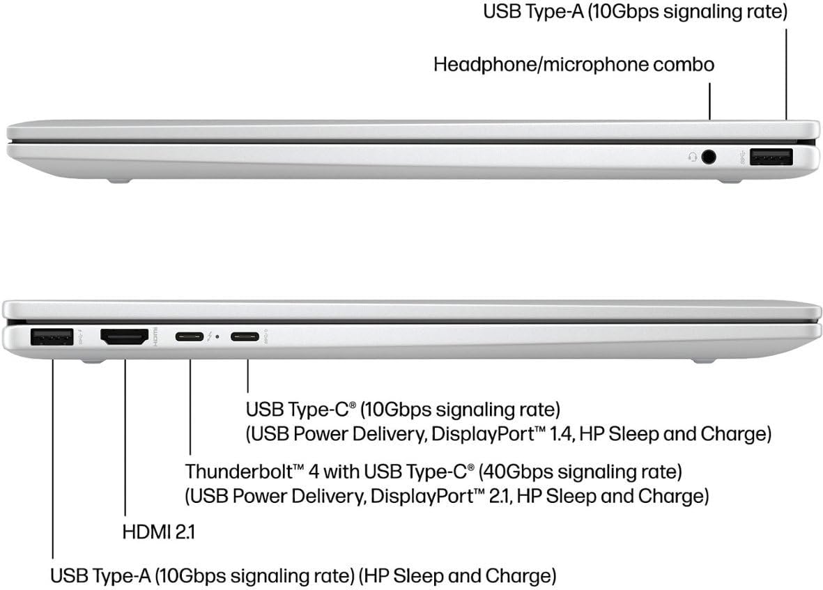 HP Envy 2-in-1 Laptop, 16' Wide Ultra XGA (1920 x 1200) Touchscreen, Intel Core Ultra 5-16GB Memory, 512GB PCIe SSD, 5MP IR Camera, Thunderbolt 4, Windows 11, w/Stylus (16GB RAM | 512GB PCIe SSD)