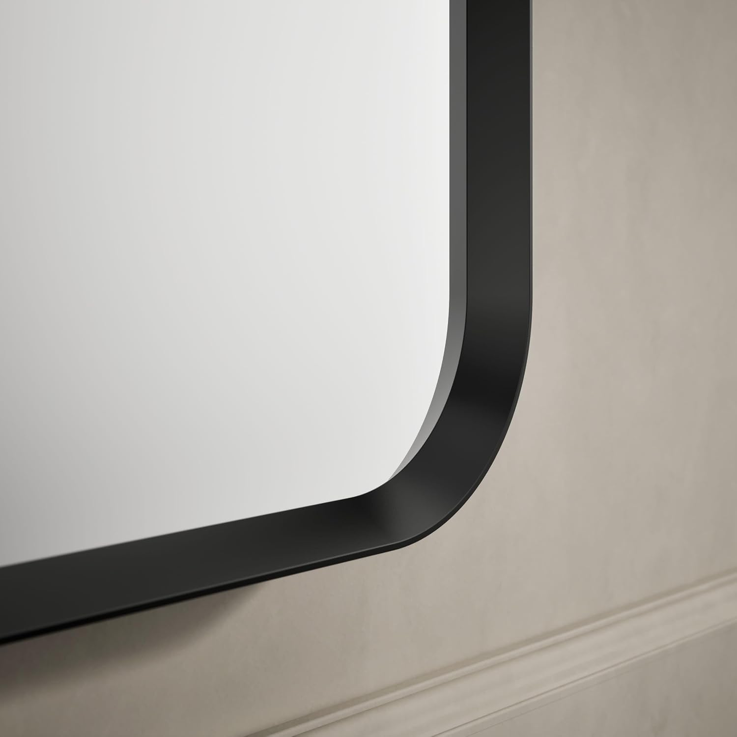 Kohler Essential 28 in. X 60 in. Rectangular Mirror in Matte Black