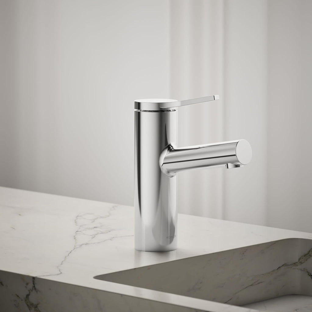Kohler K-35048-4N-CP Elate® Single-Handle Bathroom Sink Faucet, Single-Handle Bathroom Sink Faucets, 0.5 GPM, Polished Chrome
