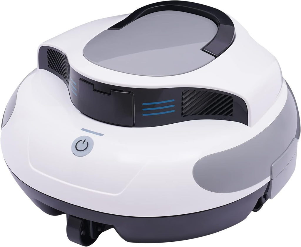75-Minute Runtime Cordless Robotic Pool Cleaner, Automatic Pool Vacuum Pool Cleaner Robot with 5000MAh Lithium Battery and Dual Brushless Motor System for Flat Bottom 12.75 x 12.6 x 6.7 Inch