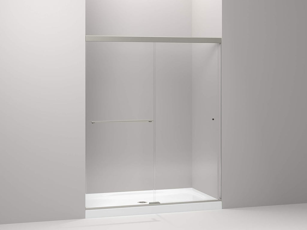 Kohler K-707206-D3-BNK Revel Sliding Shower Door w/Frosted Glass Brushed Nickel