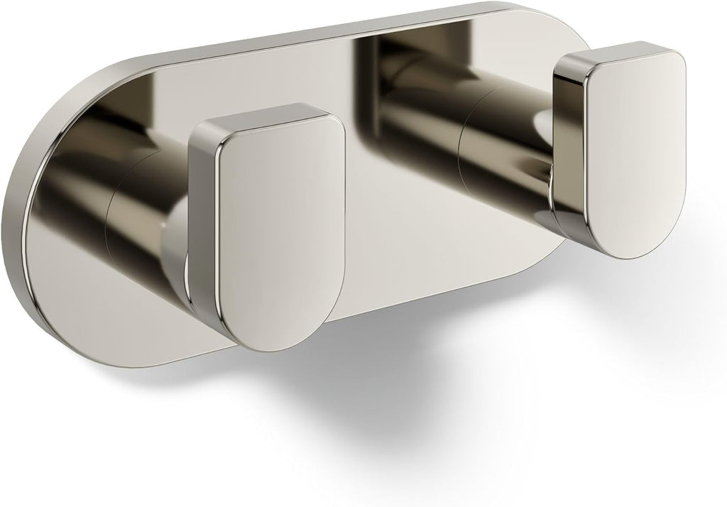 Kohler 73146-SN Composed® Double Robe Hook, Vibrant Polished Nickel