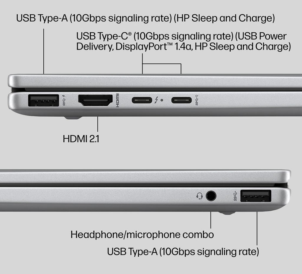 HP - Envy 2-in-1 16' Wide Ultra XGA (1920 x 1200) Touch-Screen Laptop - Ryzen 5 8640HS - 5MP IR Camera - Backlit KB - Windows 11 Pro - W/Mouse pad (8GB RAM | 1TB PCIe SSD)