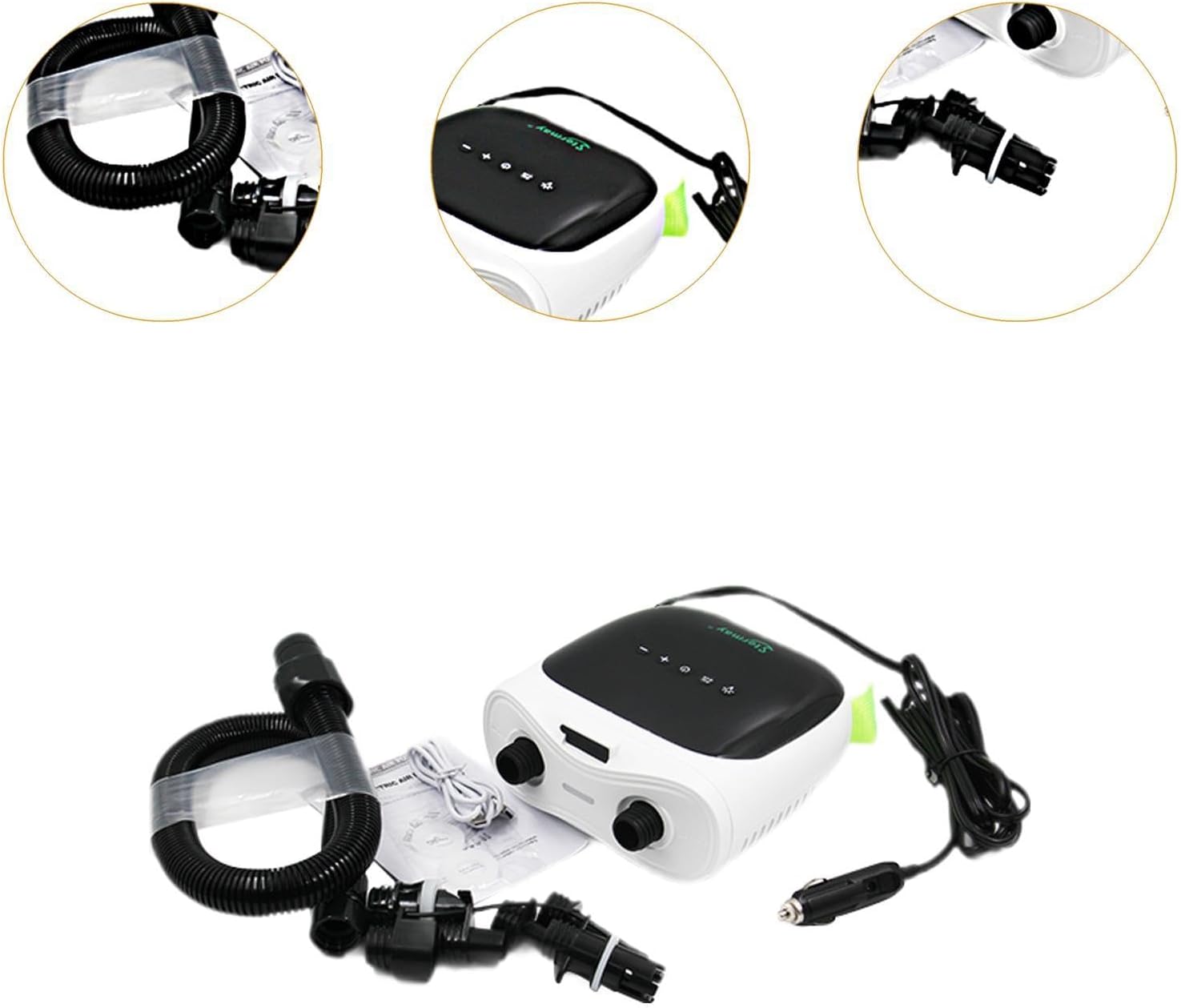 Portable Electric Air Pump Small Multiuse for Tents Paddle Board Air Beds