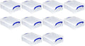 Really Useful Box Stackable 8.1L Plastic Storage Container Bin with Snap Lid & Built-in Clip Lock Handles for Home & Office Organization (10 Pack)