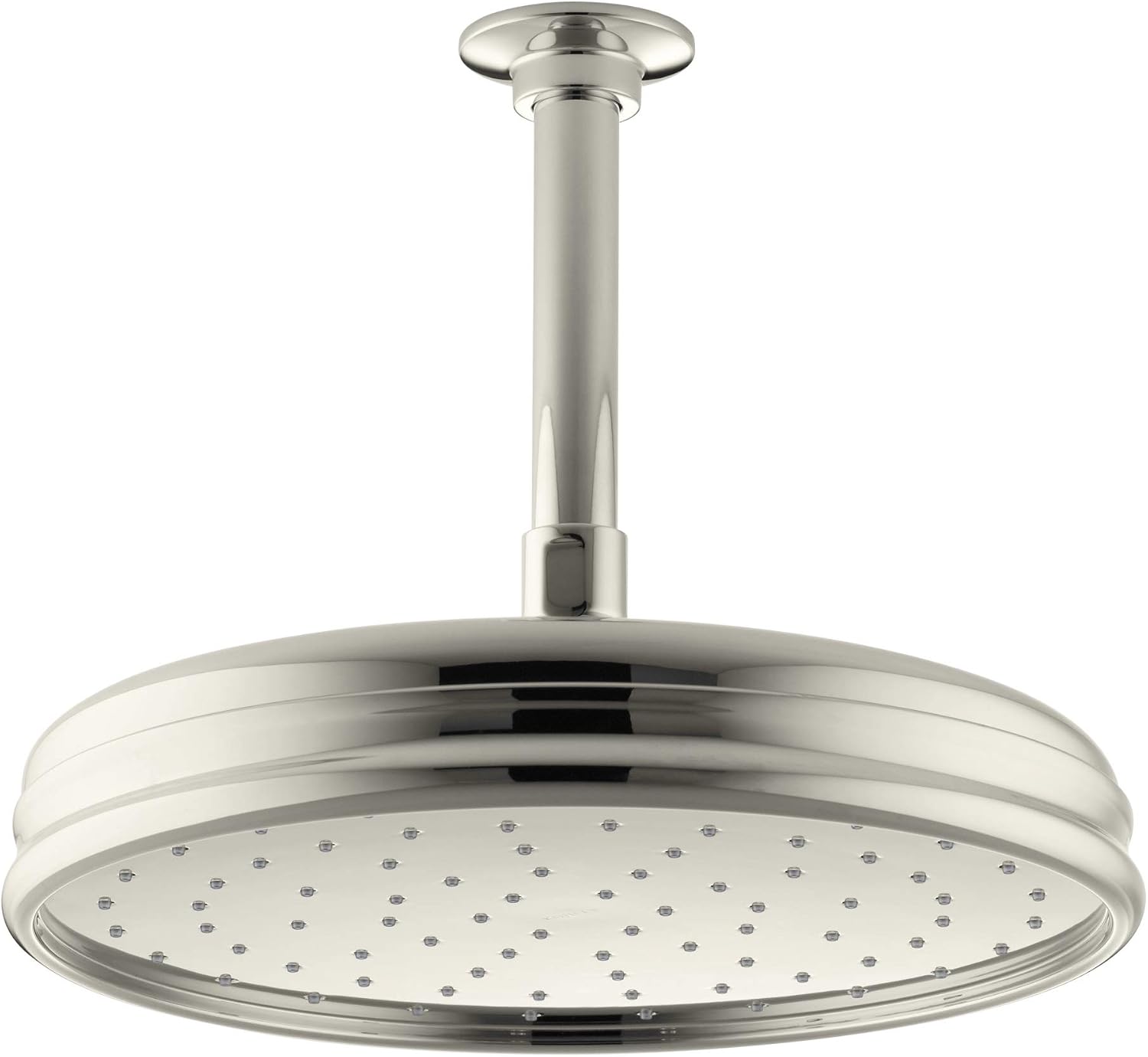 Kohler 13693-G-SN Traditional 10' single-function rainhead, 1.75 gpm, Vibrant Polished Nickel