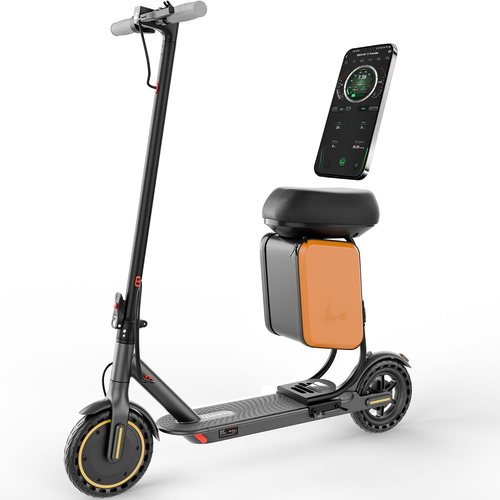 Qlaway 8.5' E Scooter for Adults 19/22 MPH 350/500W Motor 187.2/288.6/441WH Battery, Motorized Scooter Up to 22 Miles Range, Foldable Bearing 265 LBS/APP Control