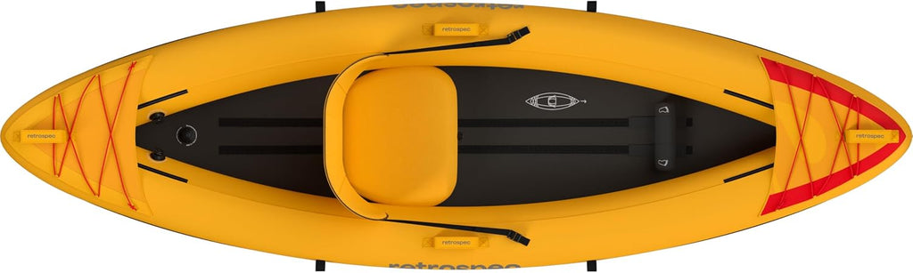 Retrospec Coaster Single & Tandem Inflatable Kayak for Adults - Blow Up Kayak, 220 & 440lb Capacity, Portable Lightweight Kayak with Paddle, Pump & Carry Bag