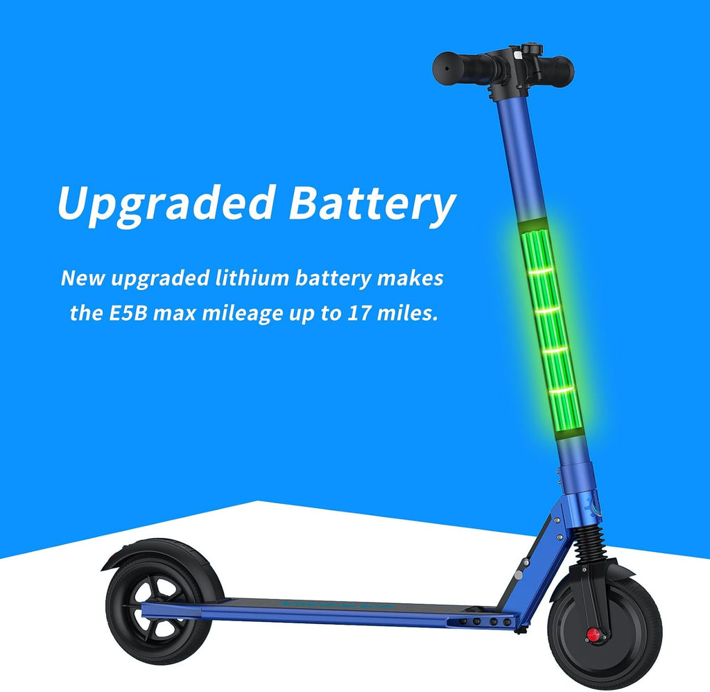 Caroma Electric Scooter Adults Peak 450W, 16-21 Miles Range E Scooter, Safe Speed Control Scooter with Smart LED Display Max 16 MPH, Lightweight Foldable E-Scooter,Electric Scooter for Kids,Gift Idea