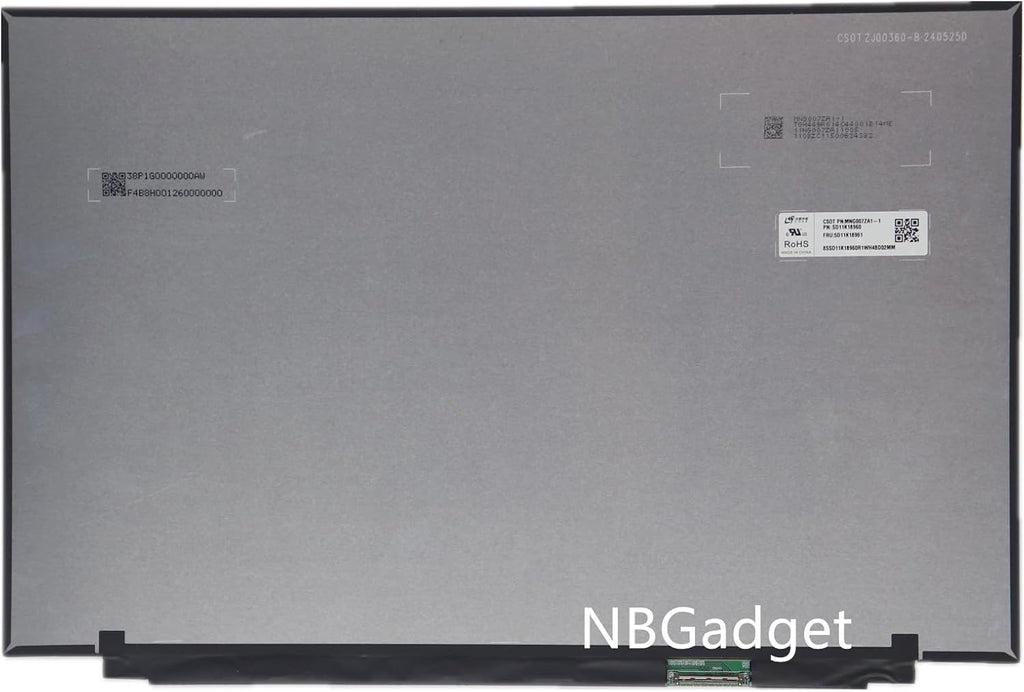 5D11K18959 5D11K18961 16.0' 3.2K 120Hz 40 pins Connector LCD Non-Touch Screen Display Replacement for Laptop