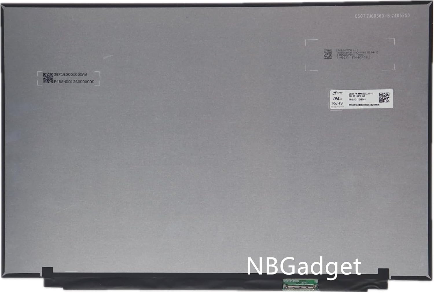 5D11K18959 5D11K18961 16.0' 3.2K 120Hz 40 pins Connector LCD Non-Touch Screen Display Replacement for Laptop