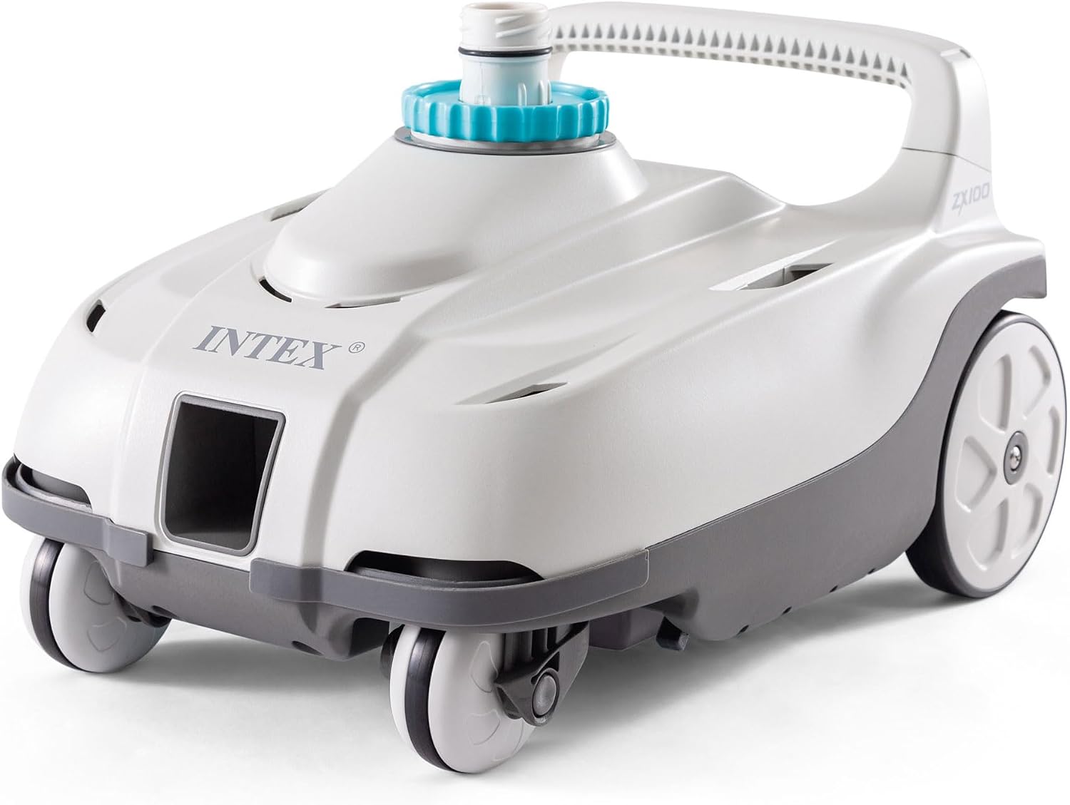 Intex ZX100 Automatic Pressure Side Swimming Pool Cleaner with 26679EG 2,150-GPH 16' Krystal Clear Saltwater System and Sand Filter Pump