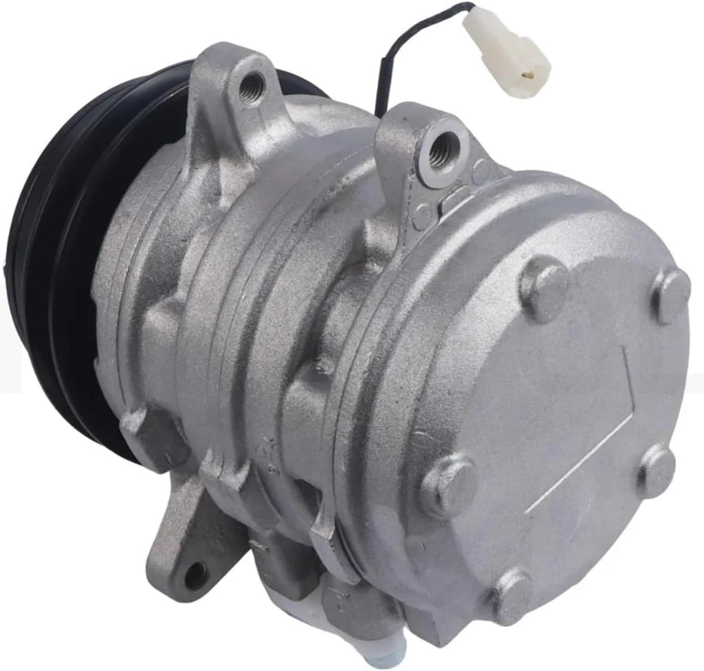 T0070-87290 447200-7443 A/C AC Compressor 12V 10P08E Compatible with Kubota L3600 L3710 L4200 L4310 L4610 M4900 M5700 M6800 M8200 M9000 Trac