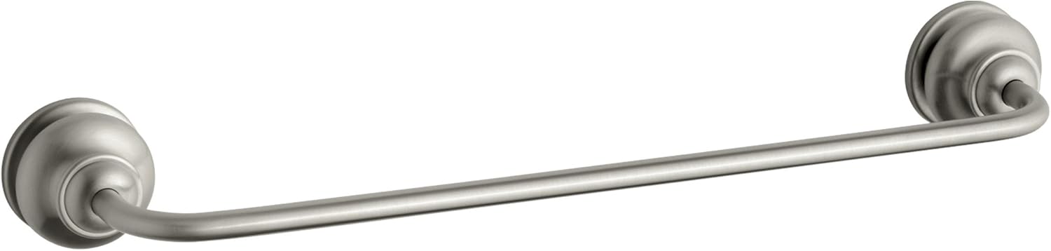 KOHLER K-12150-BN Fairfax 18-Inch Bathroom Towel Bar, Vibrant Brushed Nickel