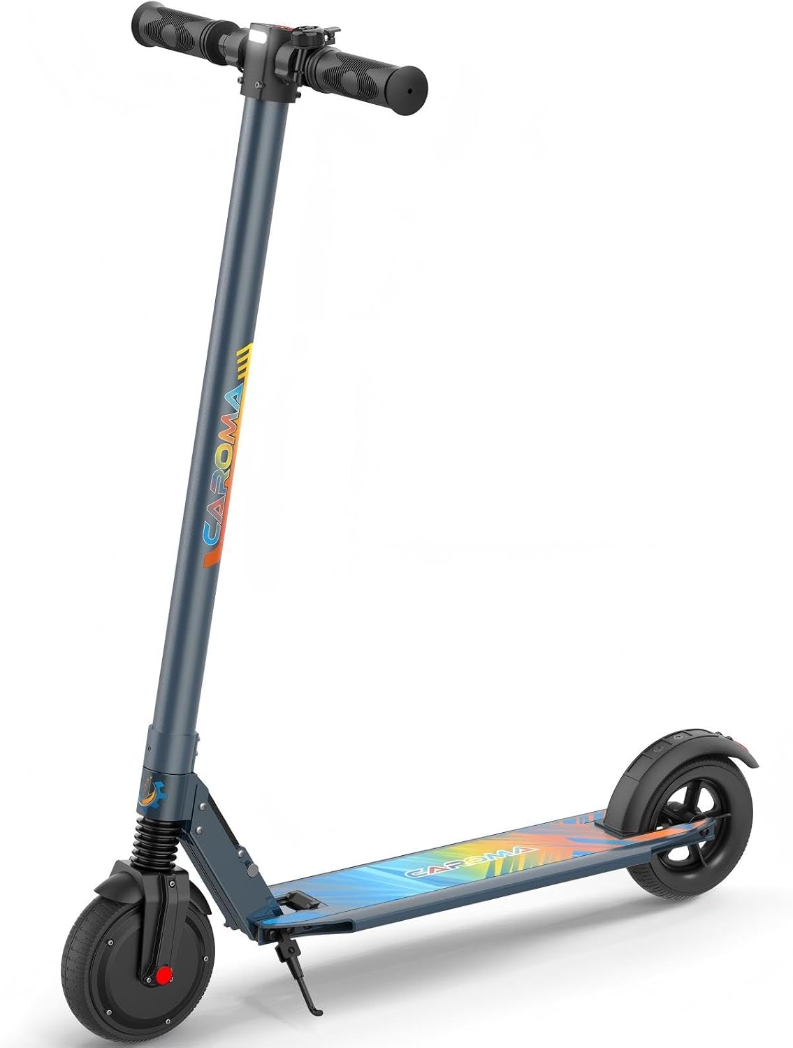 Caroma Electric Scooter Adults Peak 450W, 16-21 Miles Range E Scooter, Safe Speed Control Scooter with Smart LED Display Max 16 MPH, Lightweight Foldable E-Scooter,Electric Scooter for Kids,Gift Idea