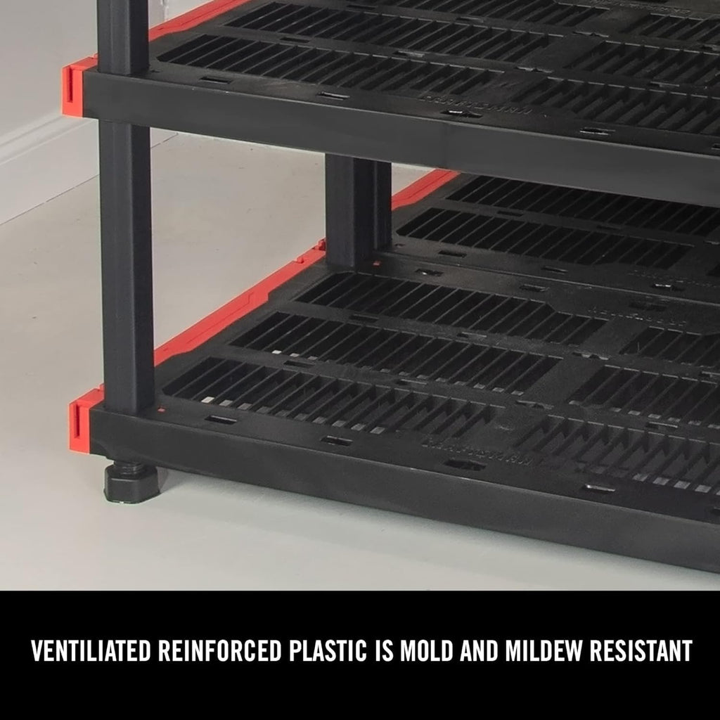 CX Craftsman 5-Tier Highly Durable Storage Rack, 5 Shelves That Support up to 200lbs/shelf, Organization and Storage, Weather-Resistant Design, Easy Assembly, American Made (72.3'H x 40'W x 24'D)