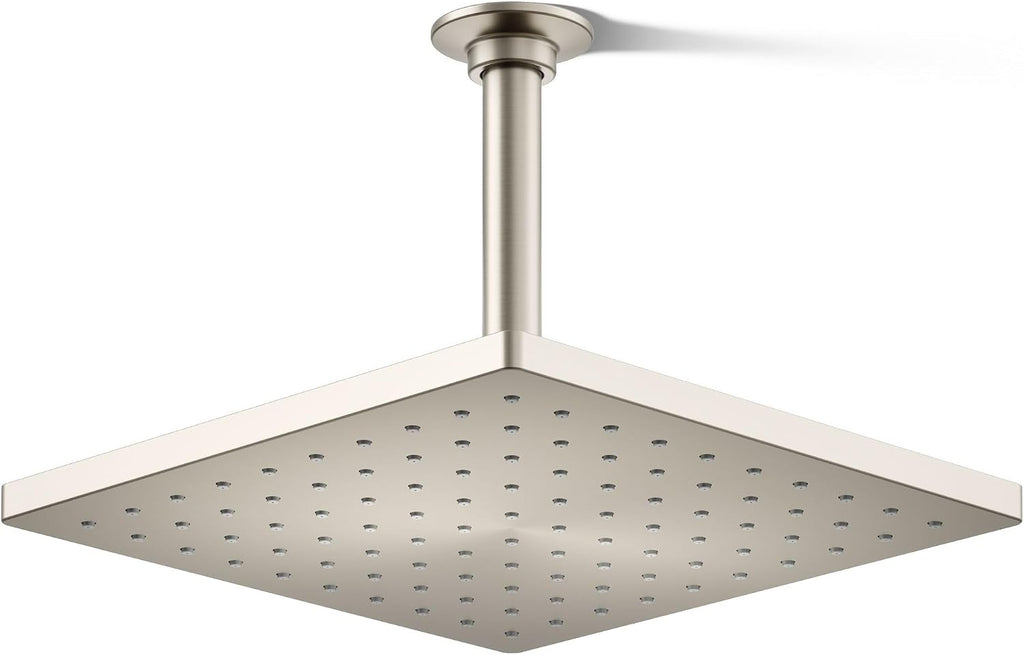 Kohler 26149-G-BN Honesty® 10' single-function rainhead, 1.75 gpm, Vibrant Brushed Nickel