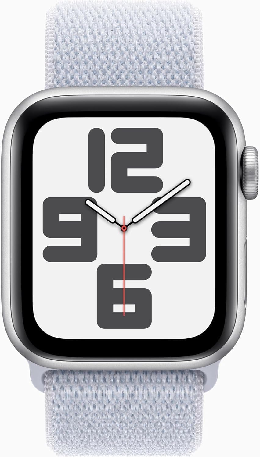 Apple Watch Series 10 [GPS + Cellular, 46mm] - Silver Aluminum Case with Blue Cloud Sport Loop, One Size (Renewed)