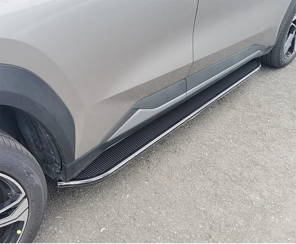 2pcs Side Step Running Board for Rivian R1S 2022-2024 NerfBar Aluminium Pedal Automotive Exterior Accessories (with Brackets)