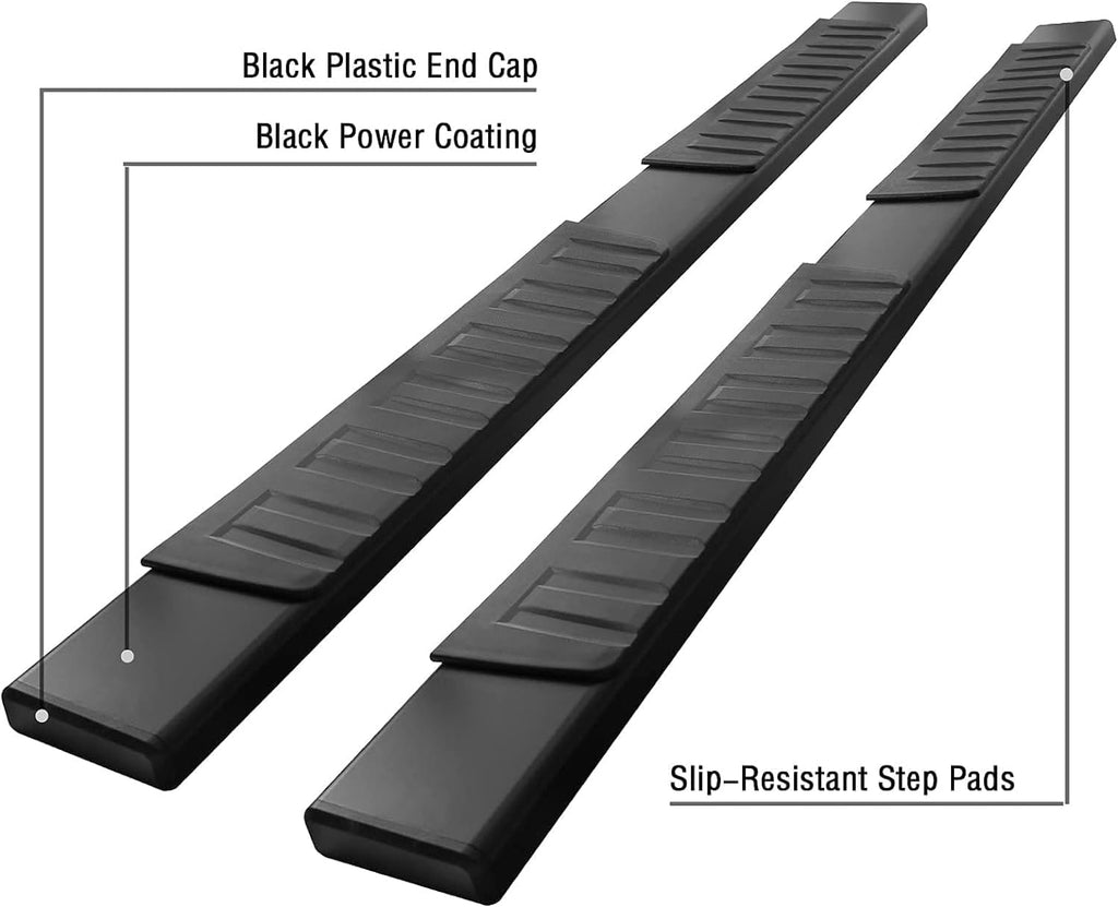 COMNOVA 6 Inch Running Boards for 2009-2018 Dodge Ram 1500 Crew Cab(Incl. 2019+ Classic Model), 10-26 Ram 2500 3500, Running Boards & Steps, Heavy Duty Carbon Steel Side Steps Nerf Bars.