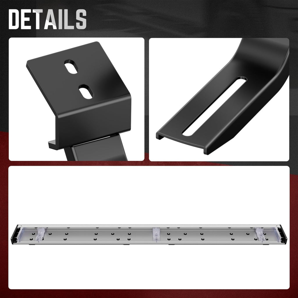 DNA Motoring 6.5' Flat Running Boards Side Step Nerf Rails Bars Compatible with 2007-2021 Toyota Tundra Double (Extended) Cab, STEPB-U-TD07-T1-E