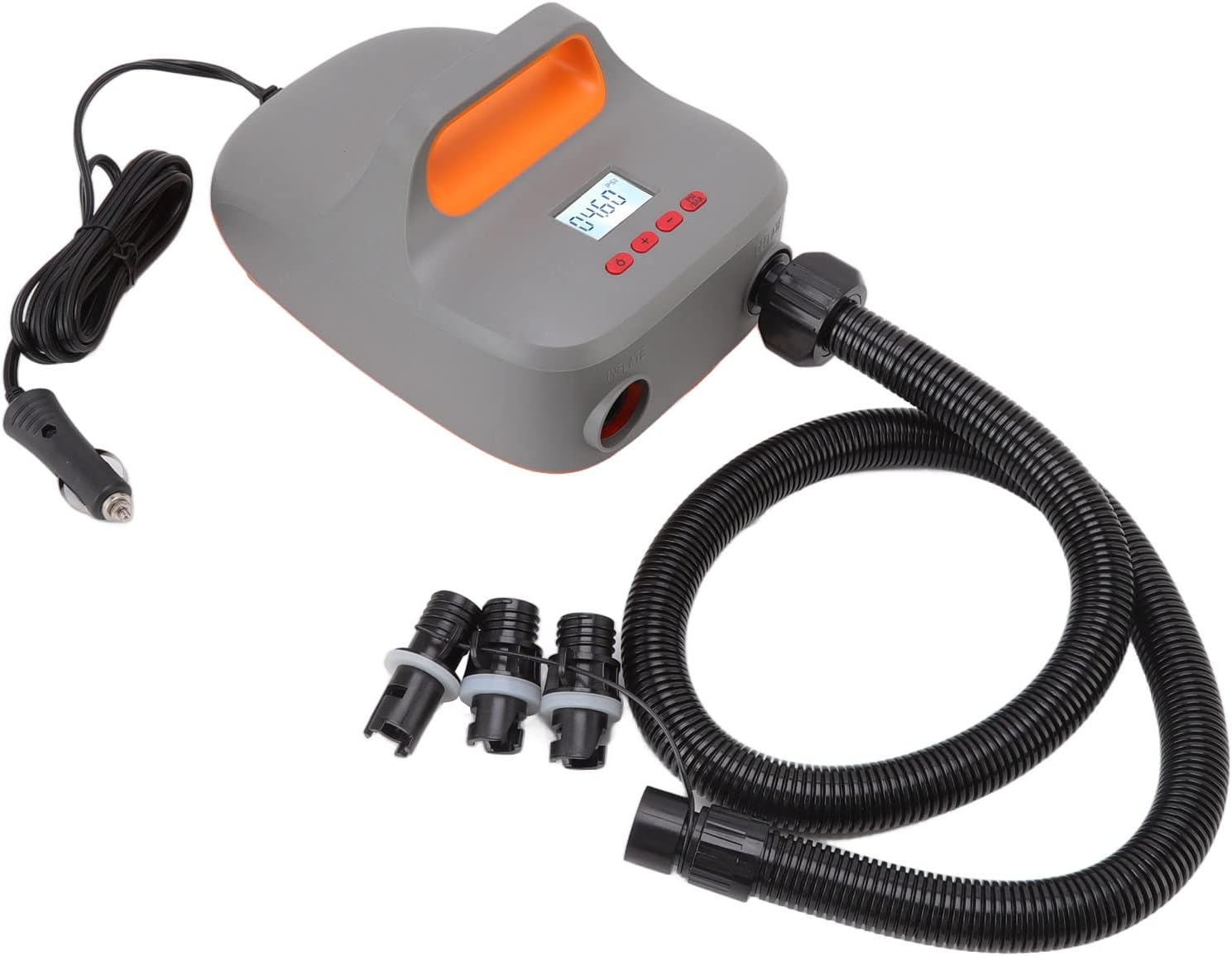 20PSI Pressure Air Pump for Paddle Board, Electric Air Pump with LCD Sn, Fast Inflation Deflation for, Inflatable Boats, Tents, 12V Car Ector, Portable