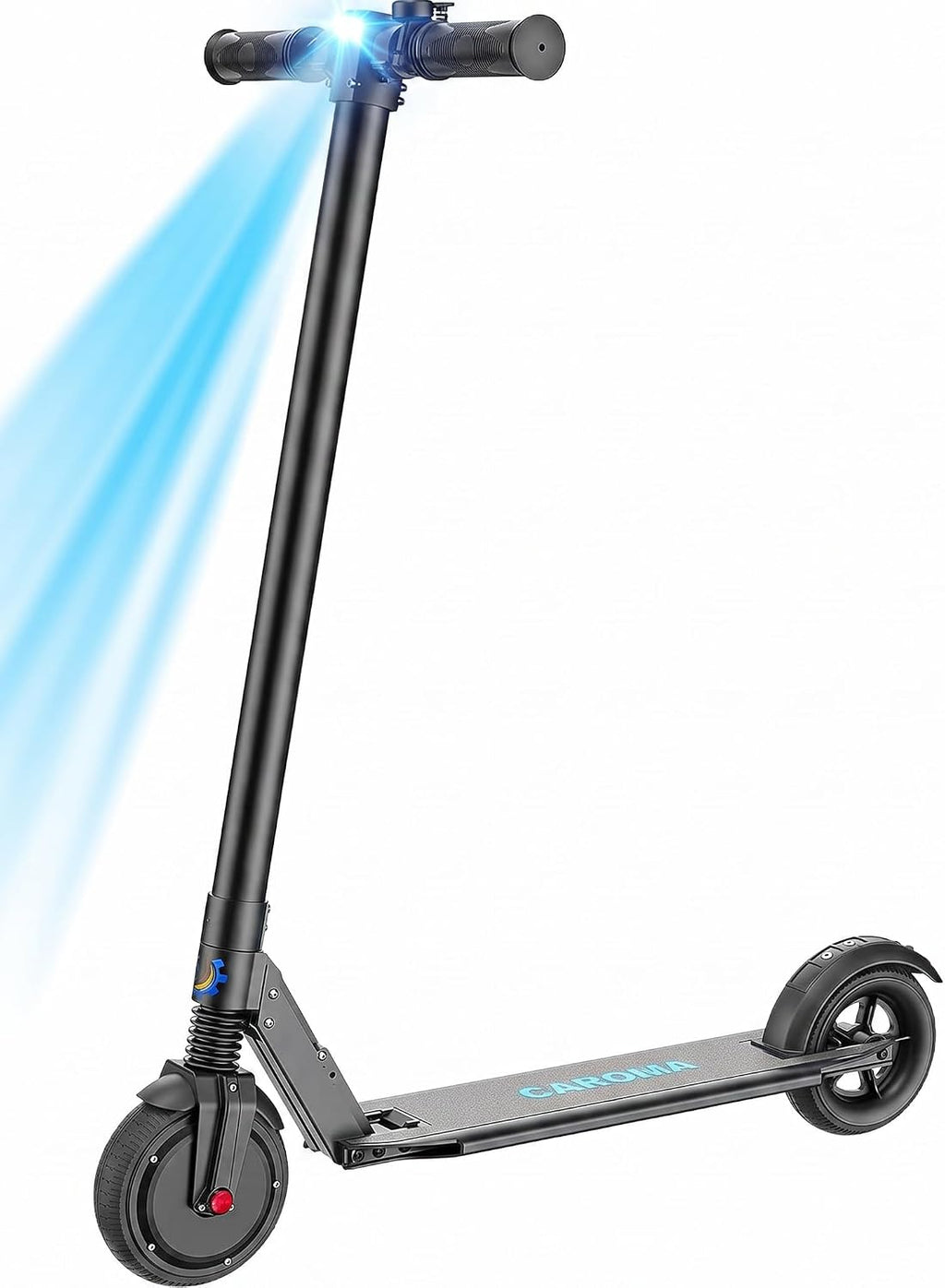 Caroma Electric Scooter Adults Peak 450W, 16-21 Miles Range E Scooter, Safe Speed Control Scooter with Smart LED Display Max 16 MPH, Lightweight Foldable E-Scooter,Electric Scooter for Kids,Gift Idea