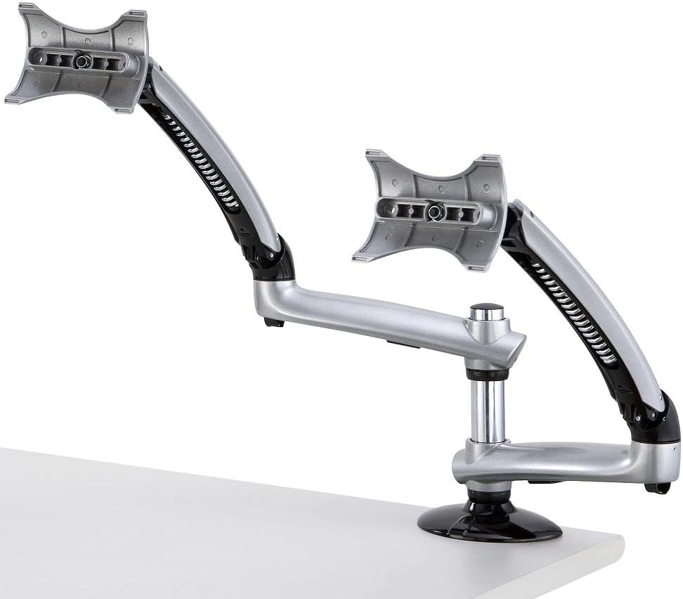 Dual Desk Mount Spring Arm Clamp Base - Compatible with Apple (DM-GSDA-C)