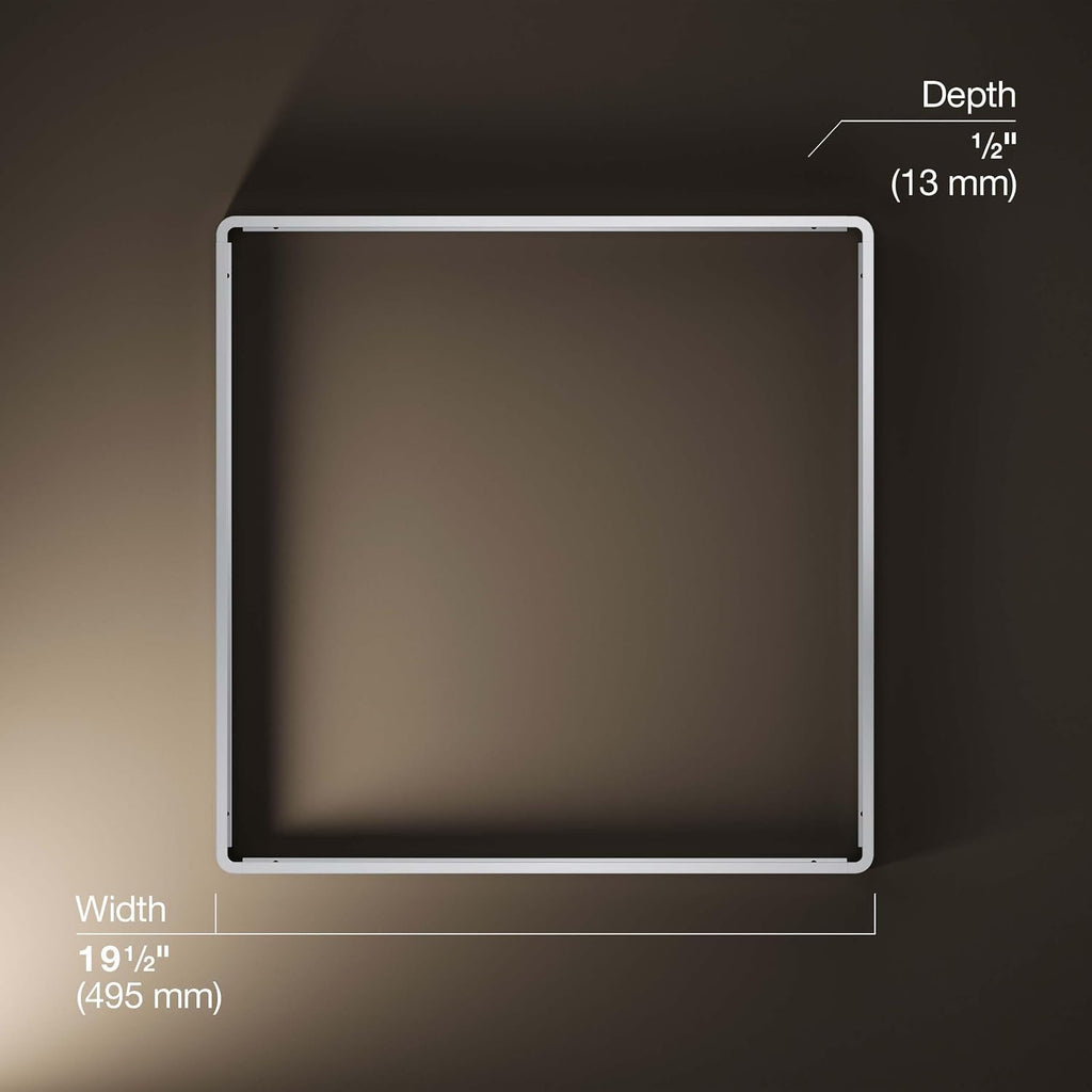 KOHLER Real Rain Overhead Panel Trim for Real Rain Panel K-31110, K-31111-CP, Polished Chrome