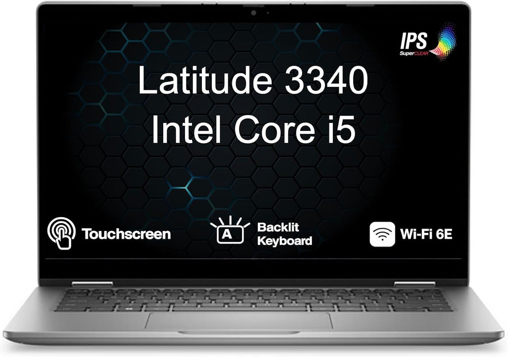 Dell Latitude 3340 Business 2-in-1 Laptop 13.3' Touchscreen IPS FHD Display (Intel i5-1335U, 16GB LPDDR5, 1TB PCIe SSD, Backlit KB, Webcam, Bluetooth 5.3, WiFi 6E, Win 11 Pro)