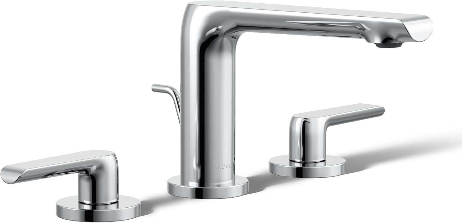 Kohler 97352-4-CP Avid® Widespread Bathroom Sink Faucet, 1.2 gpm, Polished Chrome
