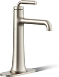 KOHLER 26437-4N-BN Tone K-26437-4N-BN ToneTall Single Handle Bathroom Sink Faucet, 5 GPM, Vibrant Brushed Nickel