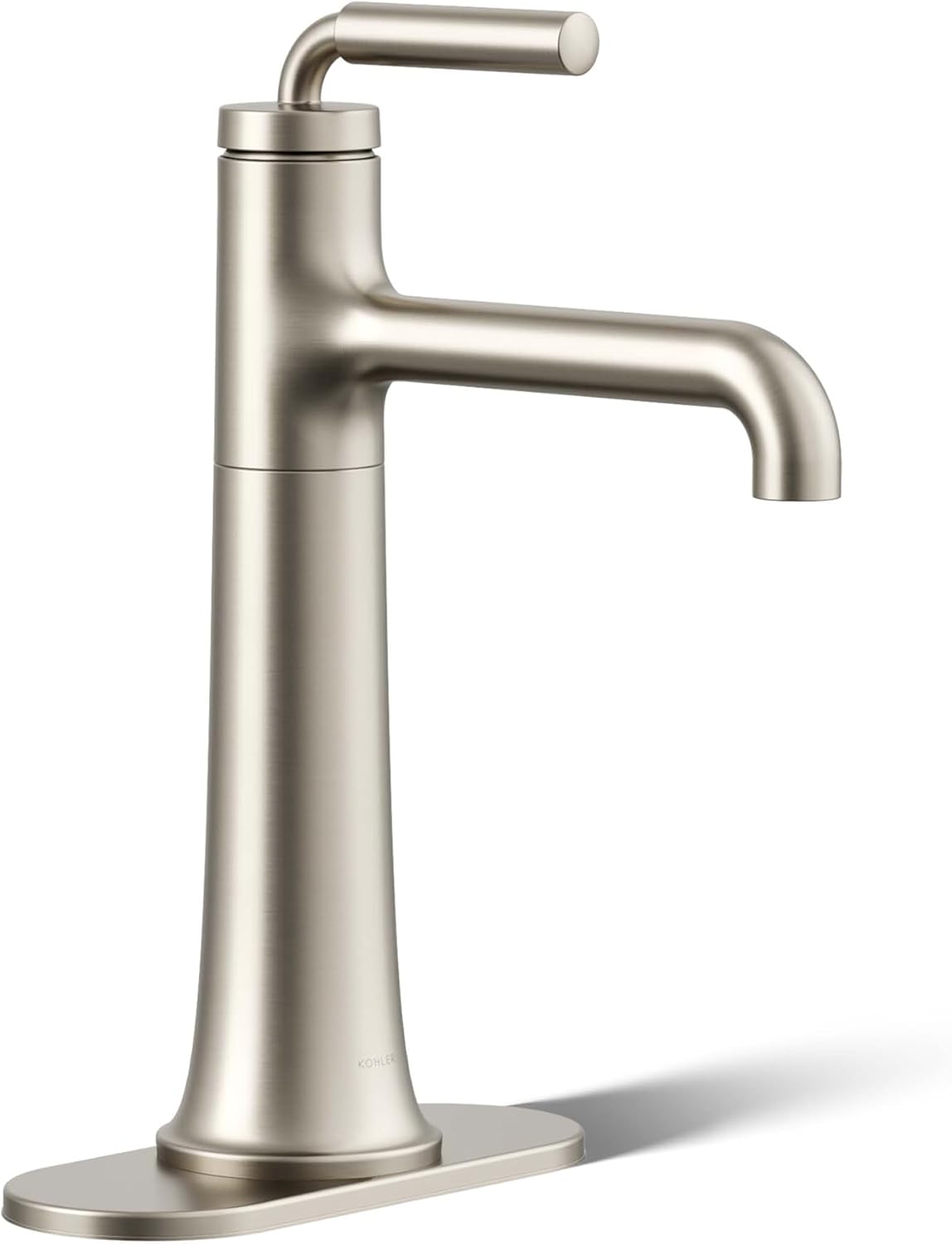 KOHLER 26437-4N-BN Tone K-26437-4N-BN ToneTall Single Handle Bathroom Sink Faucet, 5 GPM, Vibrant Brushed Nickel