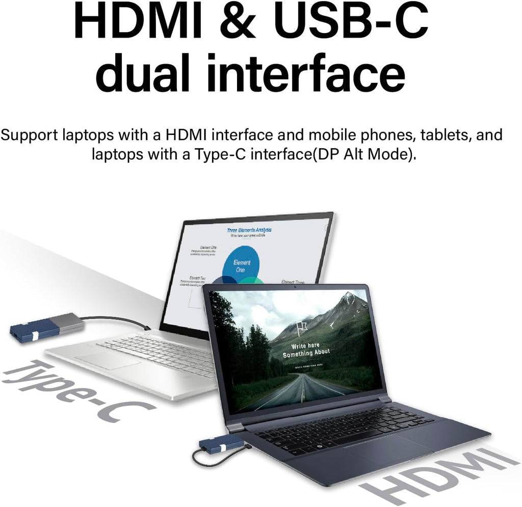 GKCast Wireless HDMI Display Adapter for TV, Plug & Play Screen Mirroring, No App Needed, Supports iPhone/Android/Mac/Windows, Stream Netflix, Disney+, 4K Wireless Transmitter & Receiver