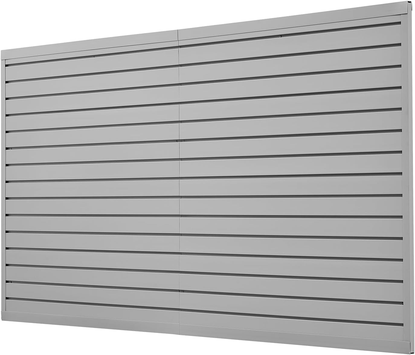 VEVOR Slat Wall Paneling, 8 x 4 ft, PVC Garage Slatwall with Accessories, Grey Slat Wall Easy-to-Install Adjustable Slatwall Panel with Coupling Structure & DIY Cutting, Fits for Storage & Display